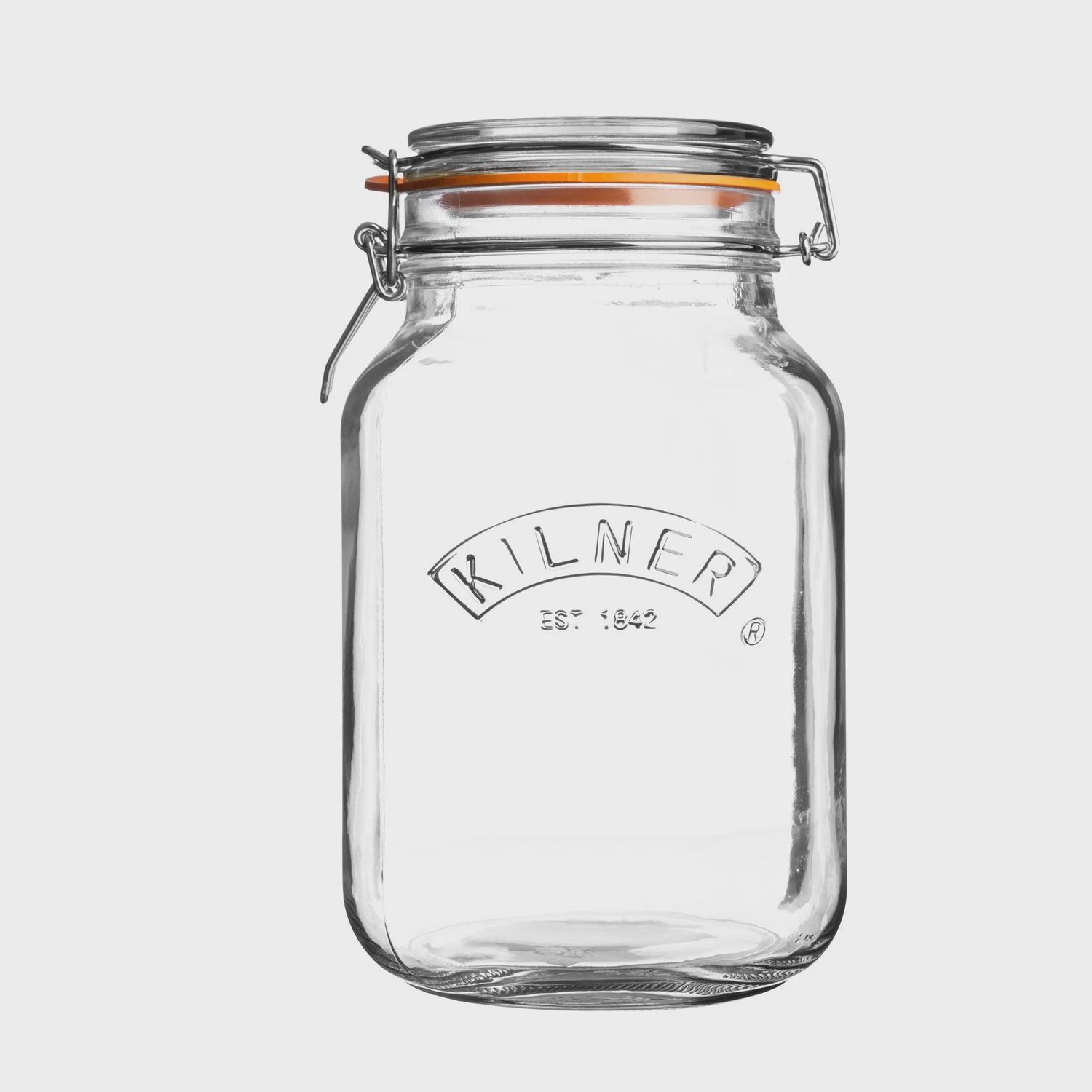 CLIP TOP SQUARE JAR 68 FL OZ