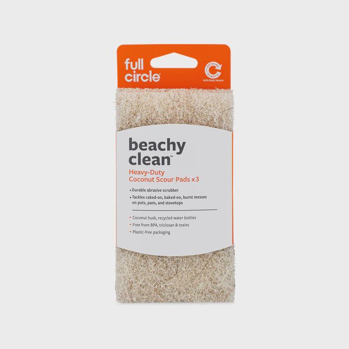 Heavy Duty Coconut Scour Pads (3pk)