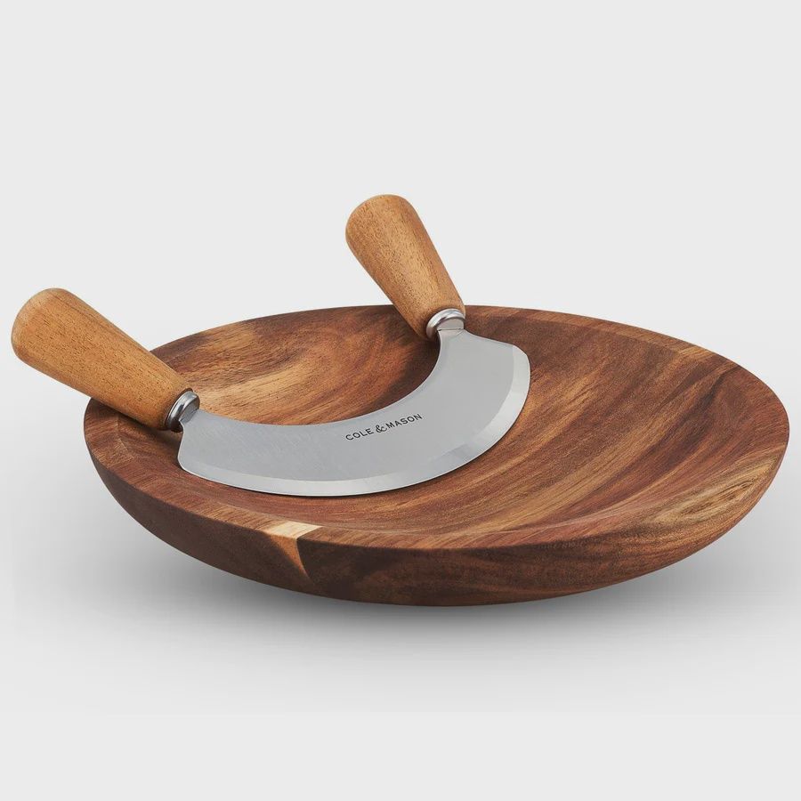 Ashden Acacia Mezzaluna with Board