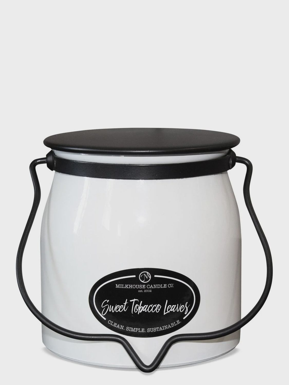 Butter Jar 16 oz:  Sweet Tobacco Leaves