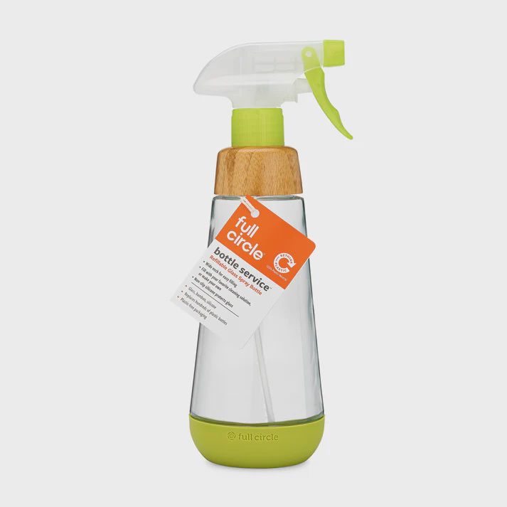 Refillable Glass Spray Bottle GREEN