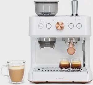 White Cafe BELLISSIMO Semi Auto Espresso + Frother