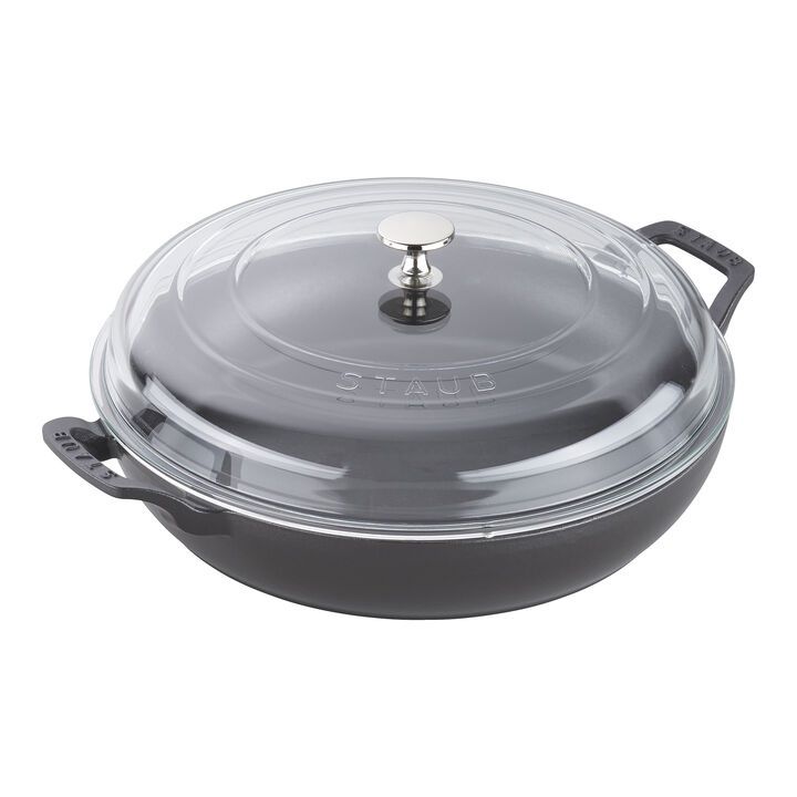 3.5-qt Braiser with Glass Lid - Black