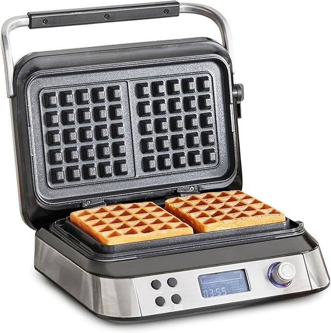 2 Square Waffle Maker - Stainless Steel