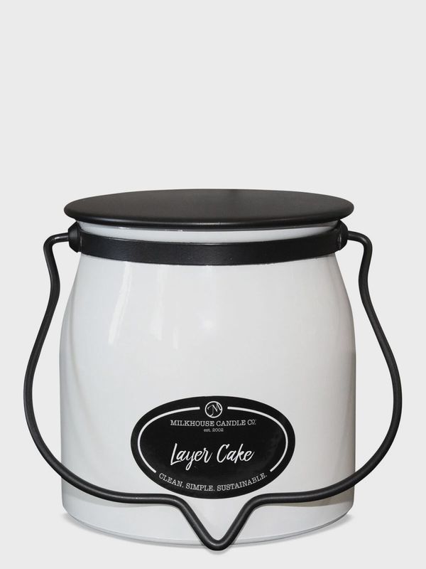 Butter Jar 16 oz:  Layer Cake