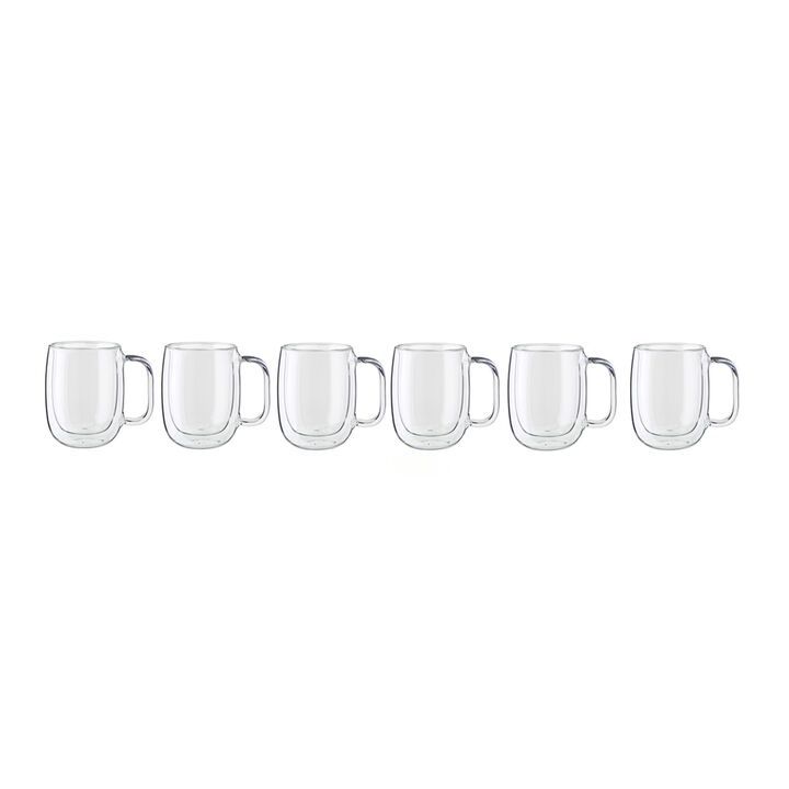 8PC GLASS MUG SET