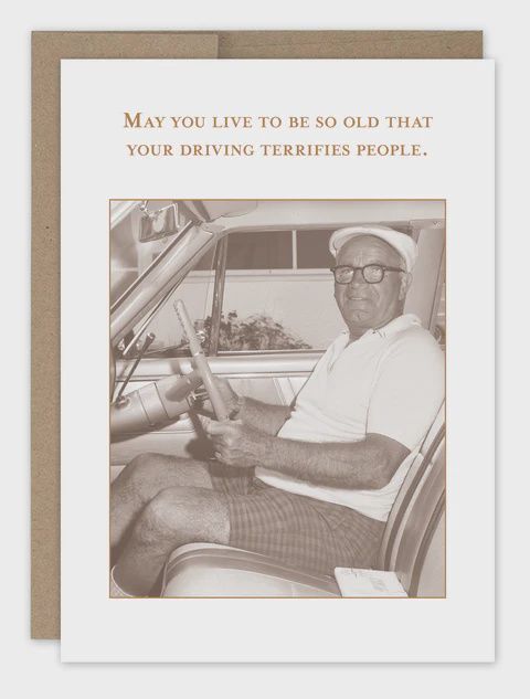 DRIVING  BDAY CARD