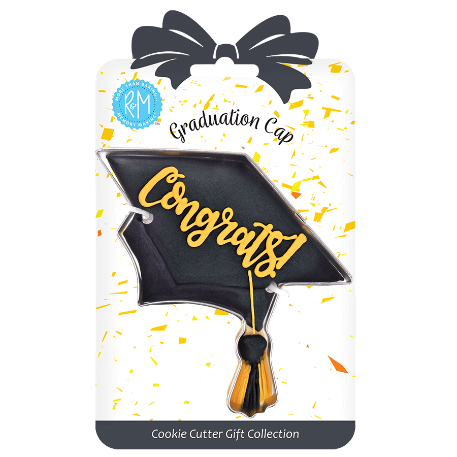 GRADUATION CAP COOKIE CUTTER 4.5&quot; CARDED