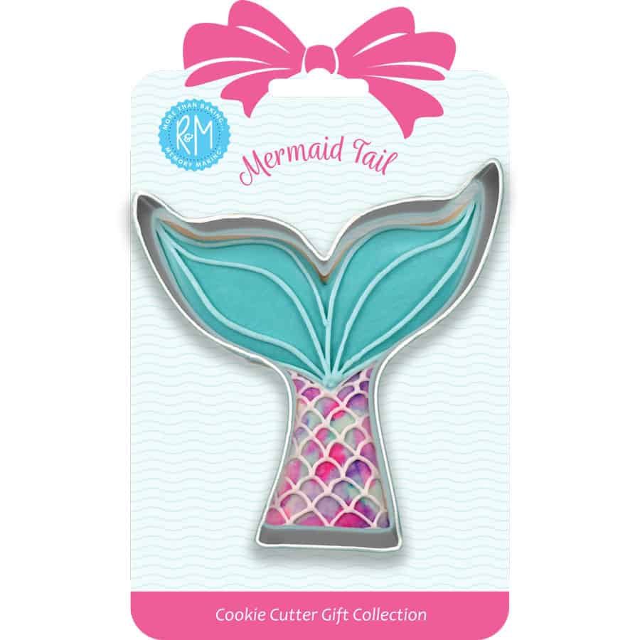 MERMAID TAIL COOKIE CUTTER 3.75&quot; CARDED