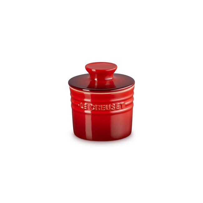 Butter Crock in Cerise