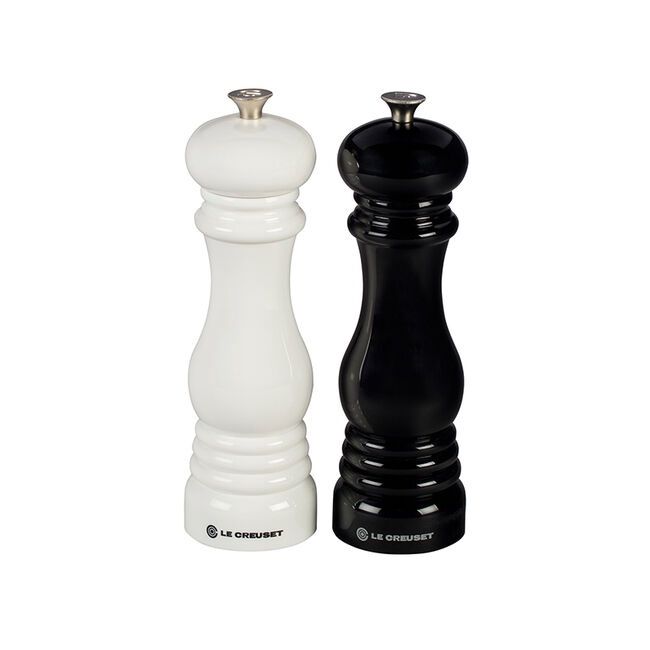 Salt and Pepper Mill Set - Black &amp; White
