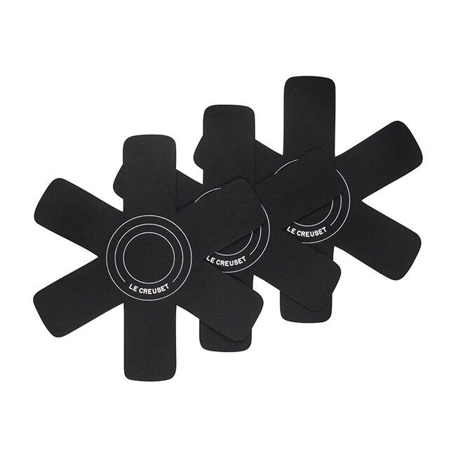 Set of 3 Felt Cookware Protectors - Black