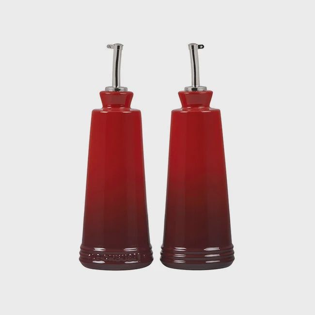SIGNATURE OIL AND VINEGAR SET IN CERISE