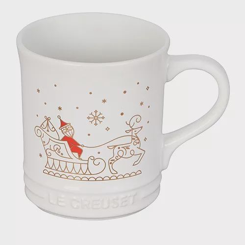 Vancouver Mug Noel Sleigh Gold  White