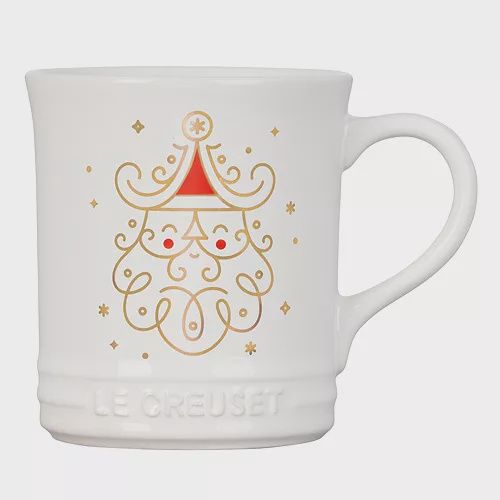 Vancouver Mug Noel Santa Gold White
