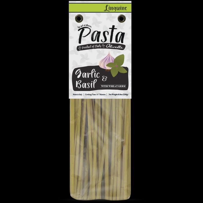 Garlic &amp; Basil Linguine - Organic 250g