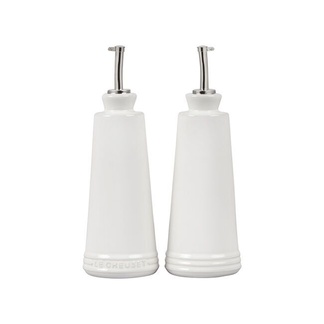 OIL AND VINEGAR SET IN WHITE