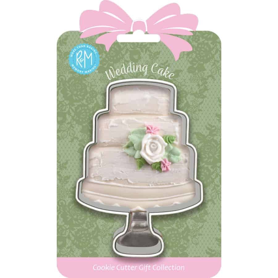 WEDDING CAKE COOKIE CUTTER 4&quot; CARDED