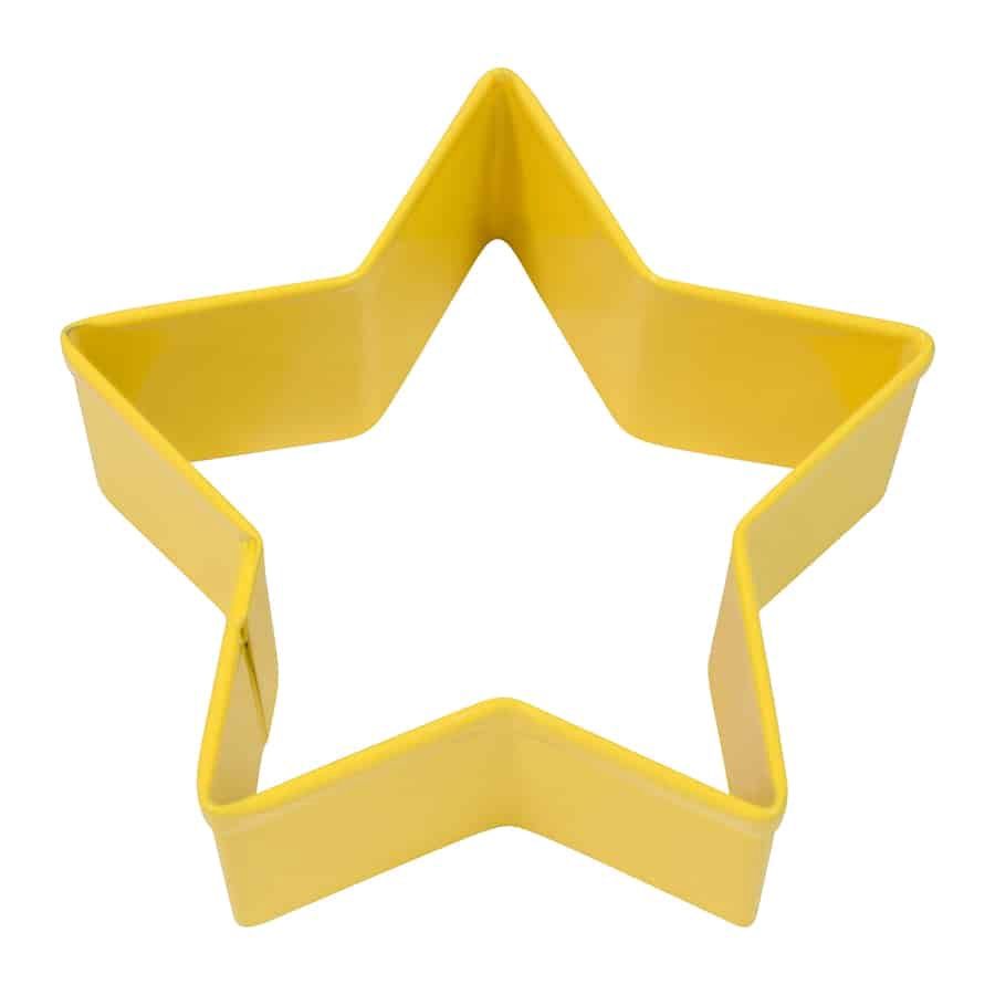 STAR 2.75&quot; COOKIE CUTTER YELLOW