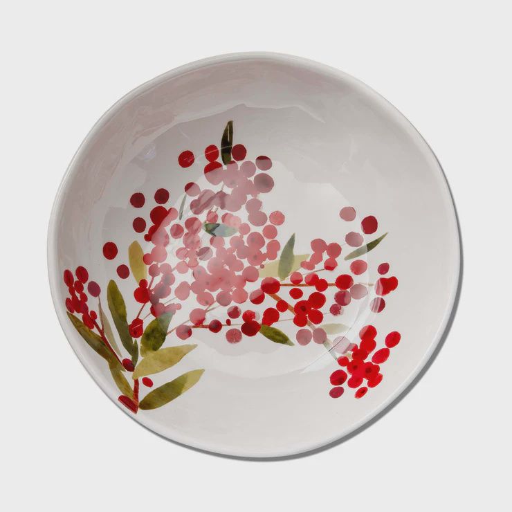 Multi WINTER SPRIG SERVING BOWLS