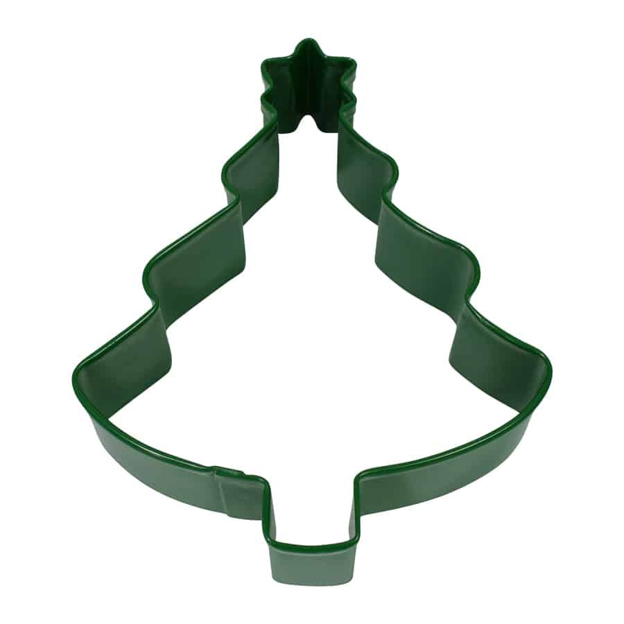 TREE WITH STAR 4&quot; COOKIE CUTTER GREEN