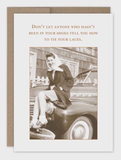 TIE YOUR LACES FRND JB CARD