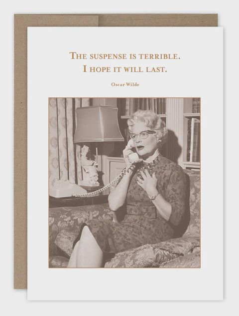 SUSPENSE BDAY CARD
