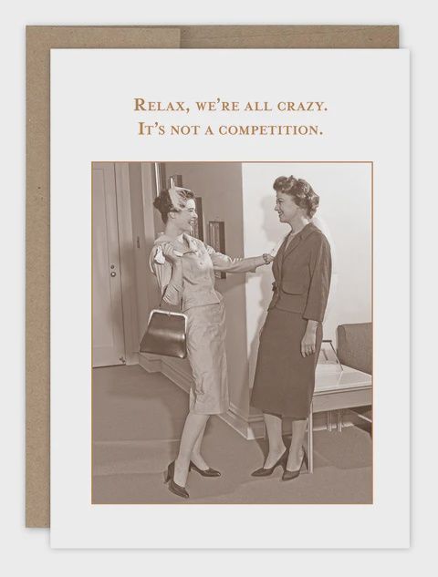WE&#39;RE ALL CRAZY BDAY CARD