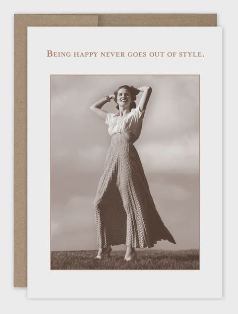 BEING HAPPY BDAY CARD