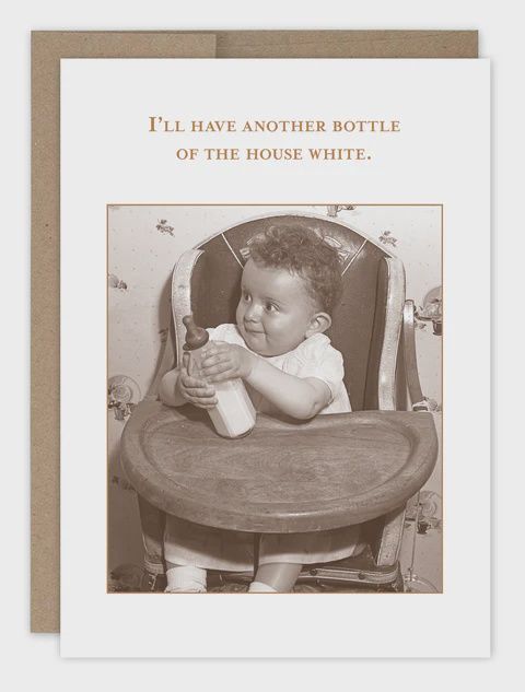 ANOTHER BOTTLE BABY CARD