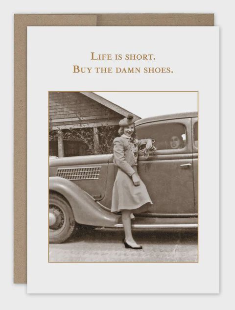 BY THE DAMN SHOES BDAY CARD