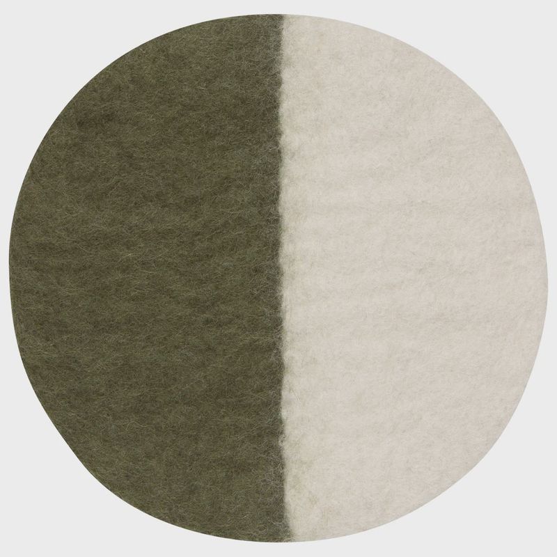 Olive Felted Wool Trivet