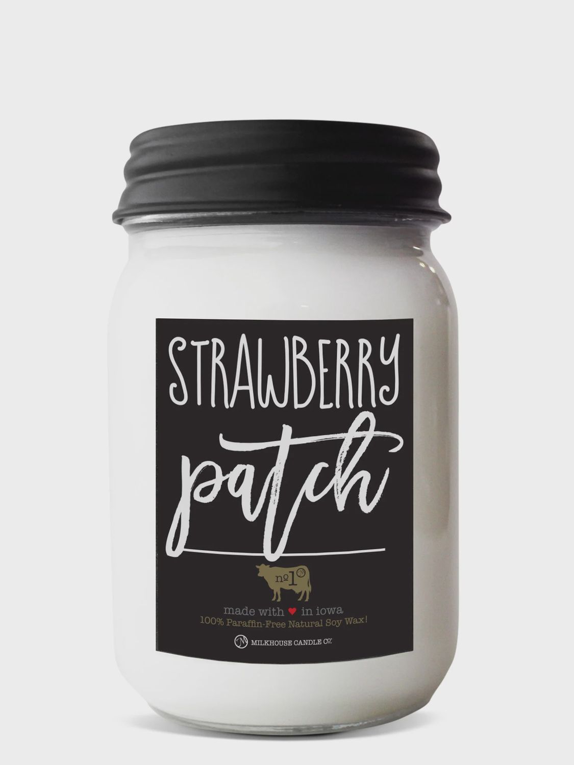 Farmhouse Mason Jar 13 oz: Strawberry Patch