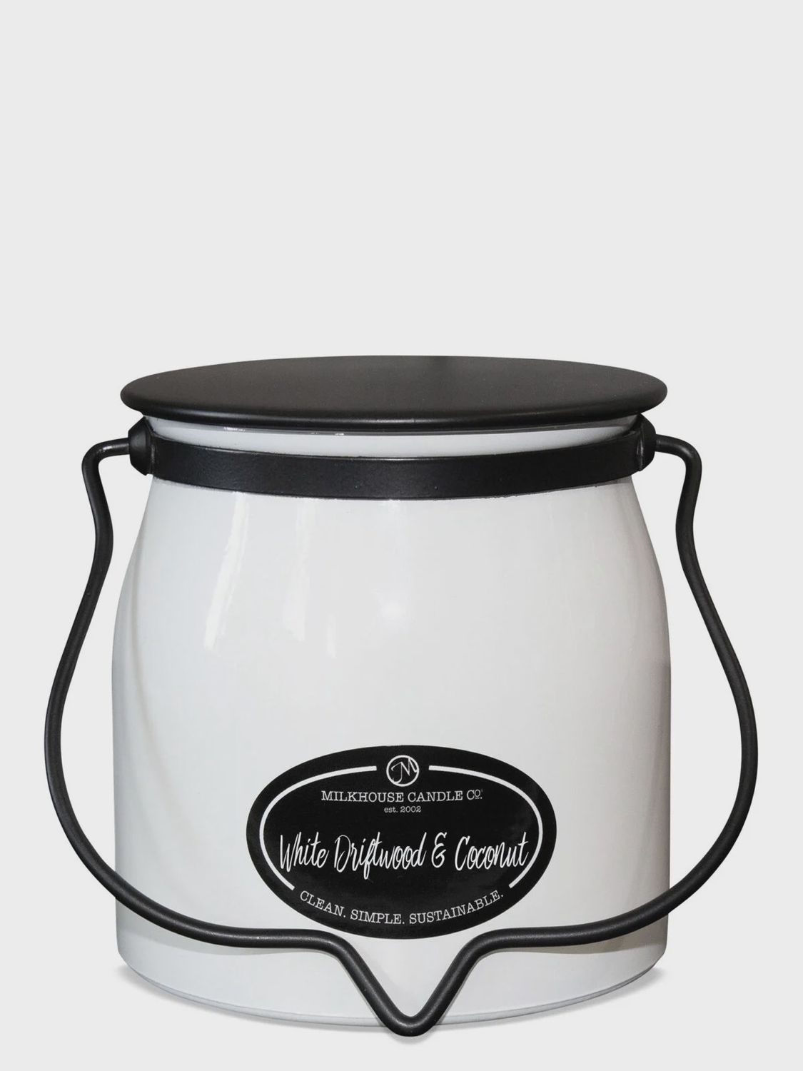 Butter Jar 16 oz: White Driftwood &amp; Coconut