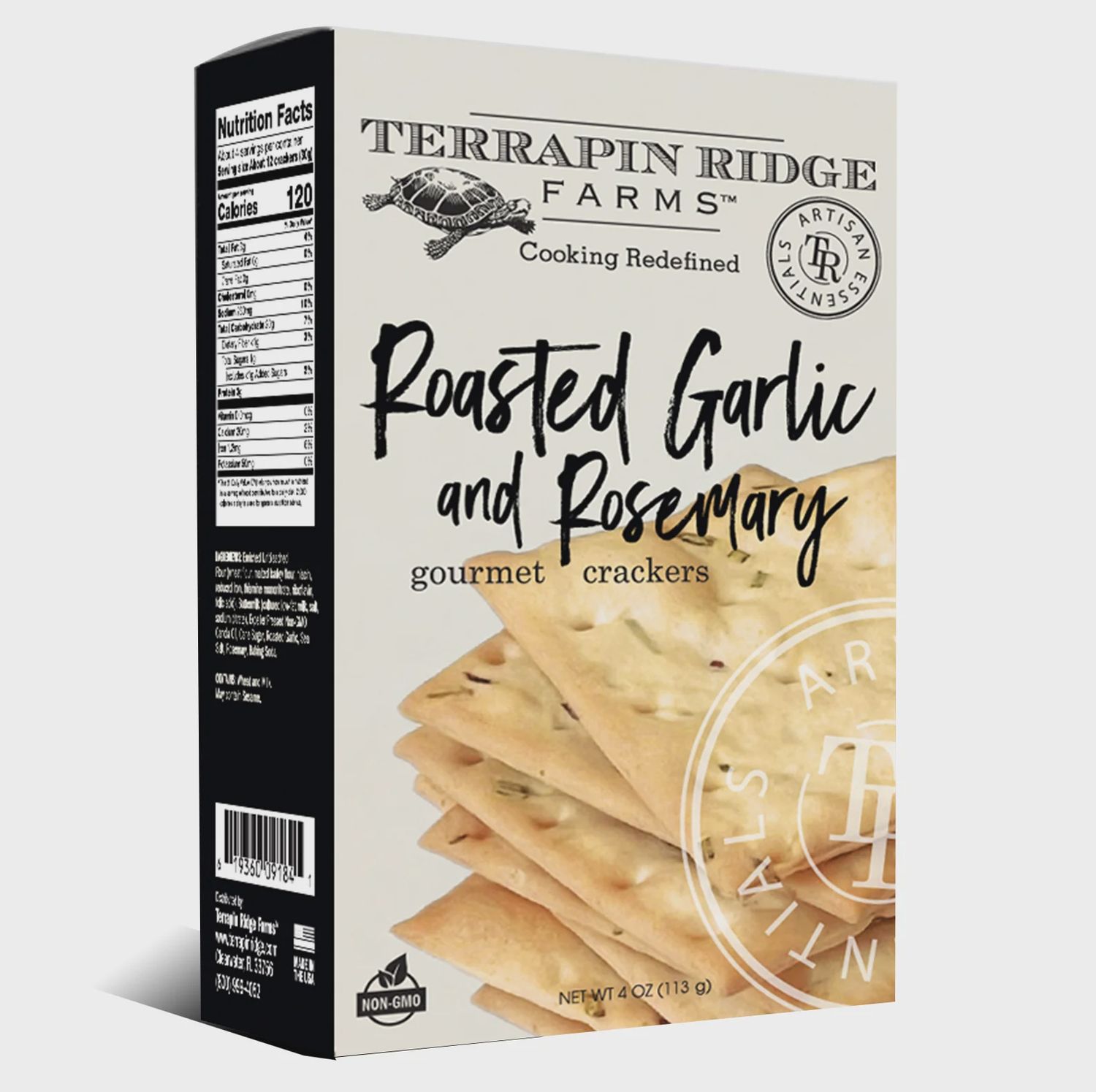 Roasted Garlic &amp; Rosemary Crackers