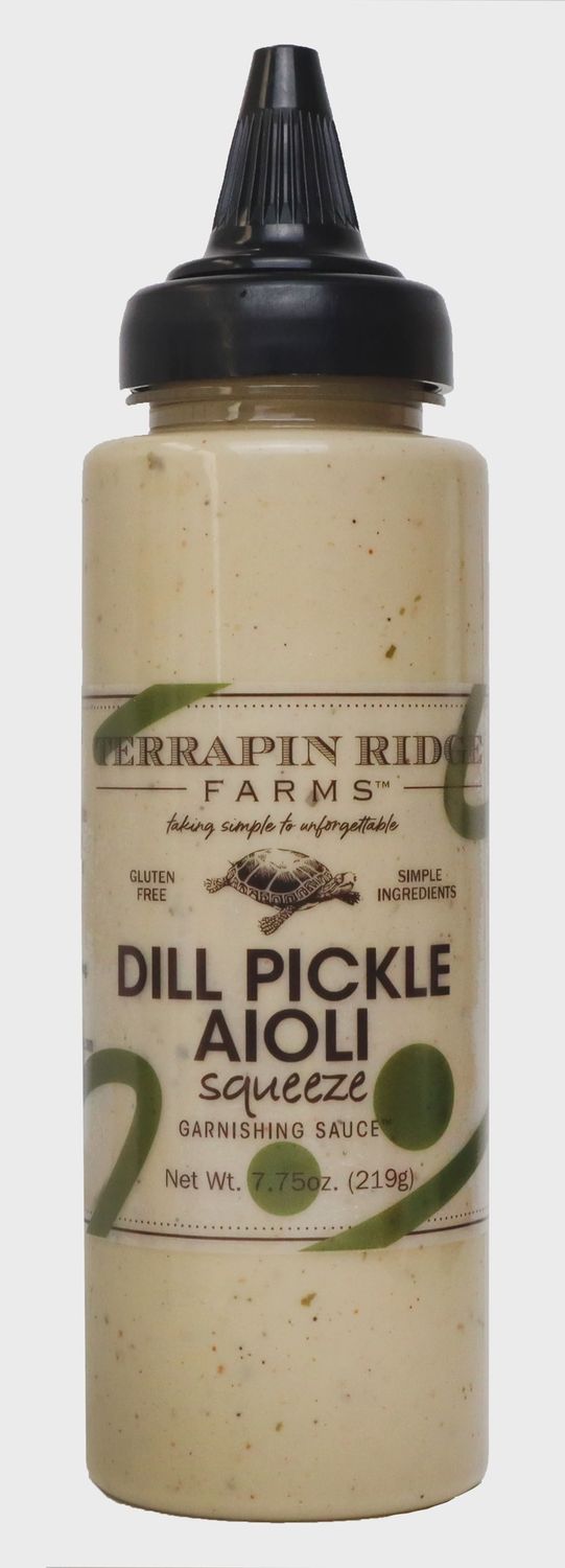 Dill Pickle Aioli Garnishing Squeeze
