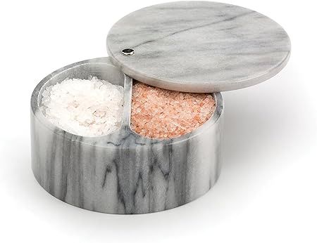 DUEL SALT BOX - WHITE MARBLE