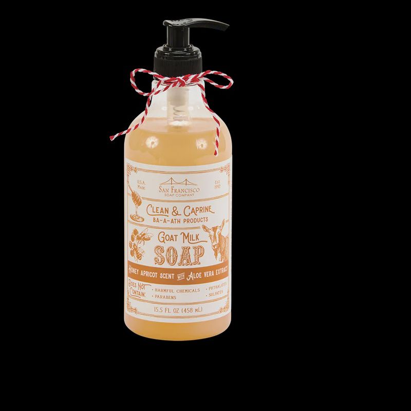GOAT MILK HONEY APRICOT 16.5OZ CLEAN &amp; CAPRINE
