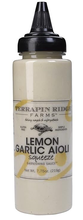 Lemon Garlic Aioli Garnishing Squeeze