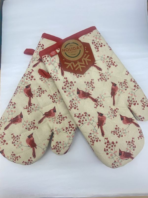 Cardinal Oven Mitt Set of 2 Red