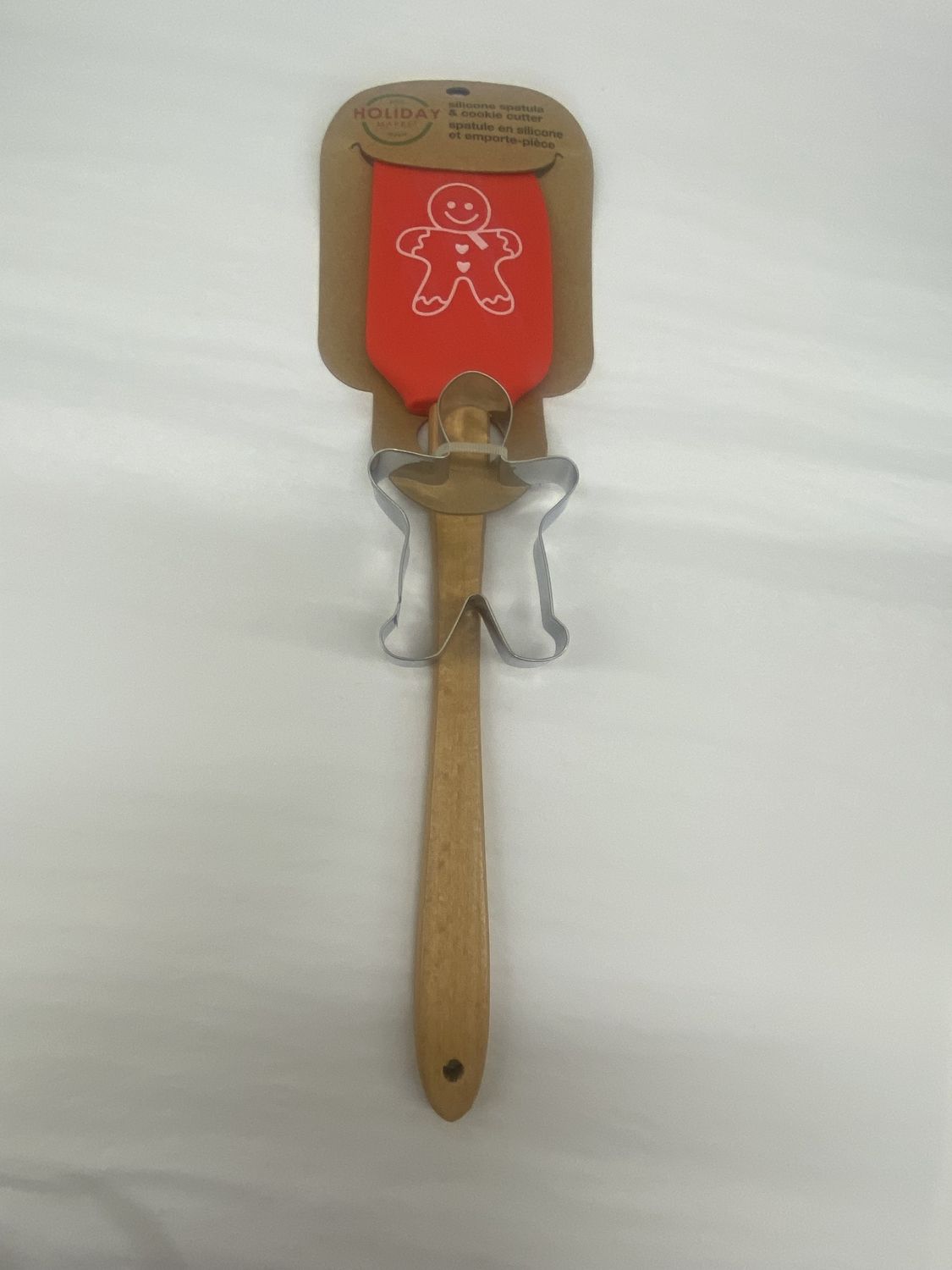 Gingerbread Spatula and Cookie Cutter Set Red