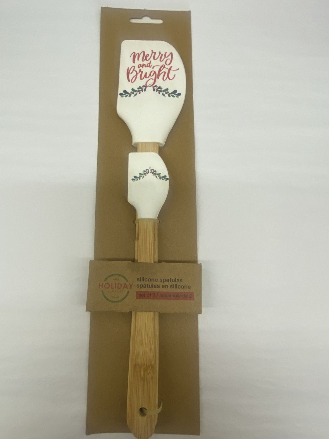 Merry &amp; Bright Spatula Set Of 2 Red