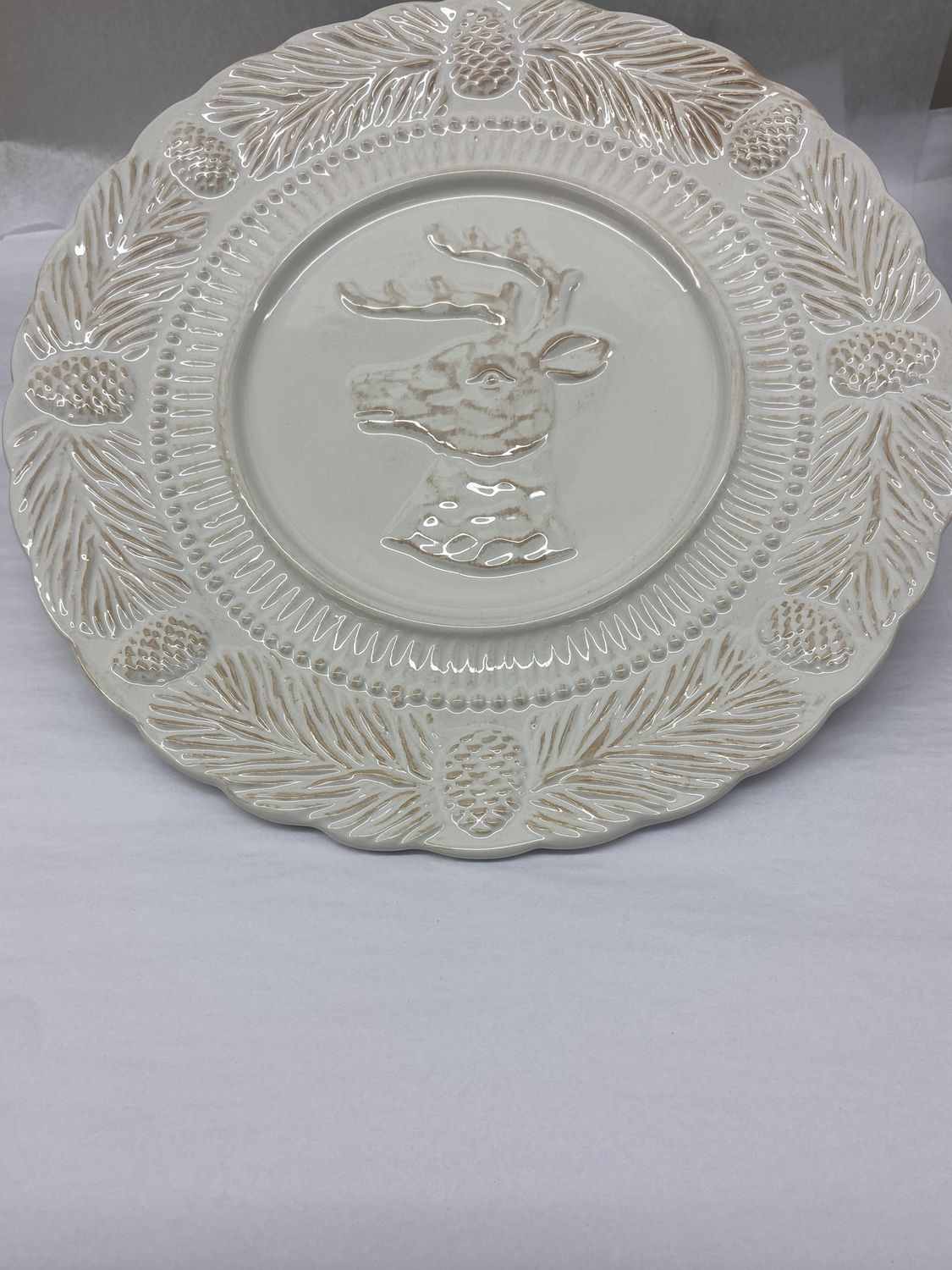 Pinecone Forest  Plate Large  Natural