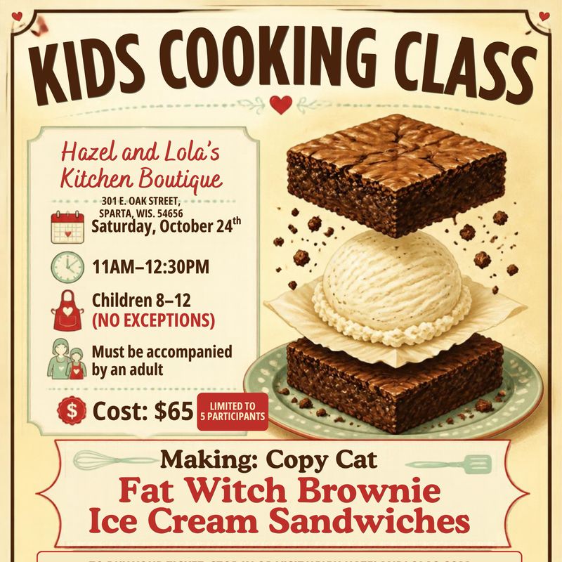 KIDS COOKING CLASS - OCTOBER 24, 2026
