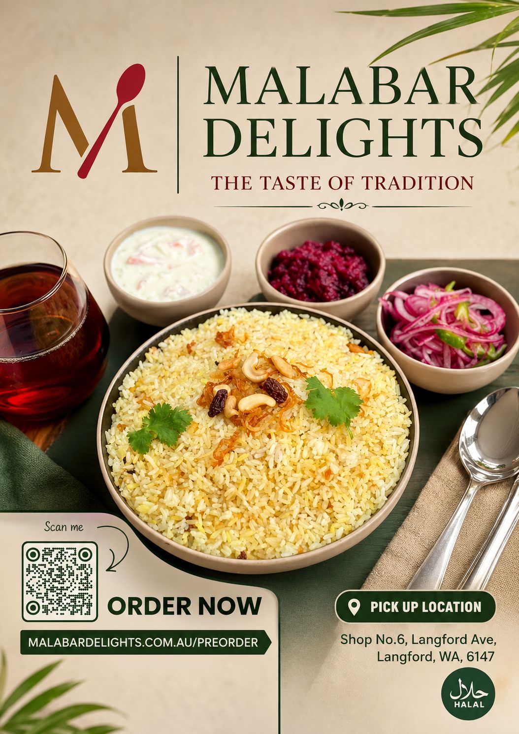 Sat Lunch | 29 AUG |12.45pm-1.30pm Pick up| Chicken Dum Biryani(3 /5/10 Peoples's Pack)-Pre order Link