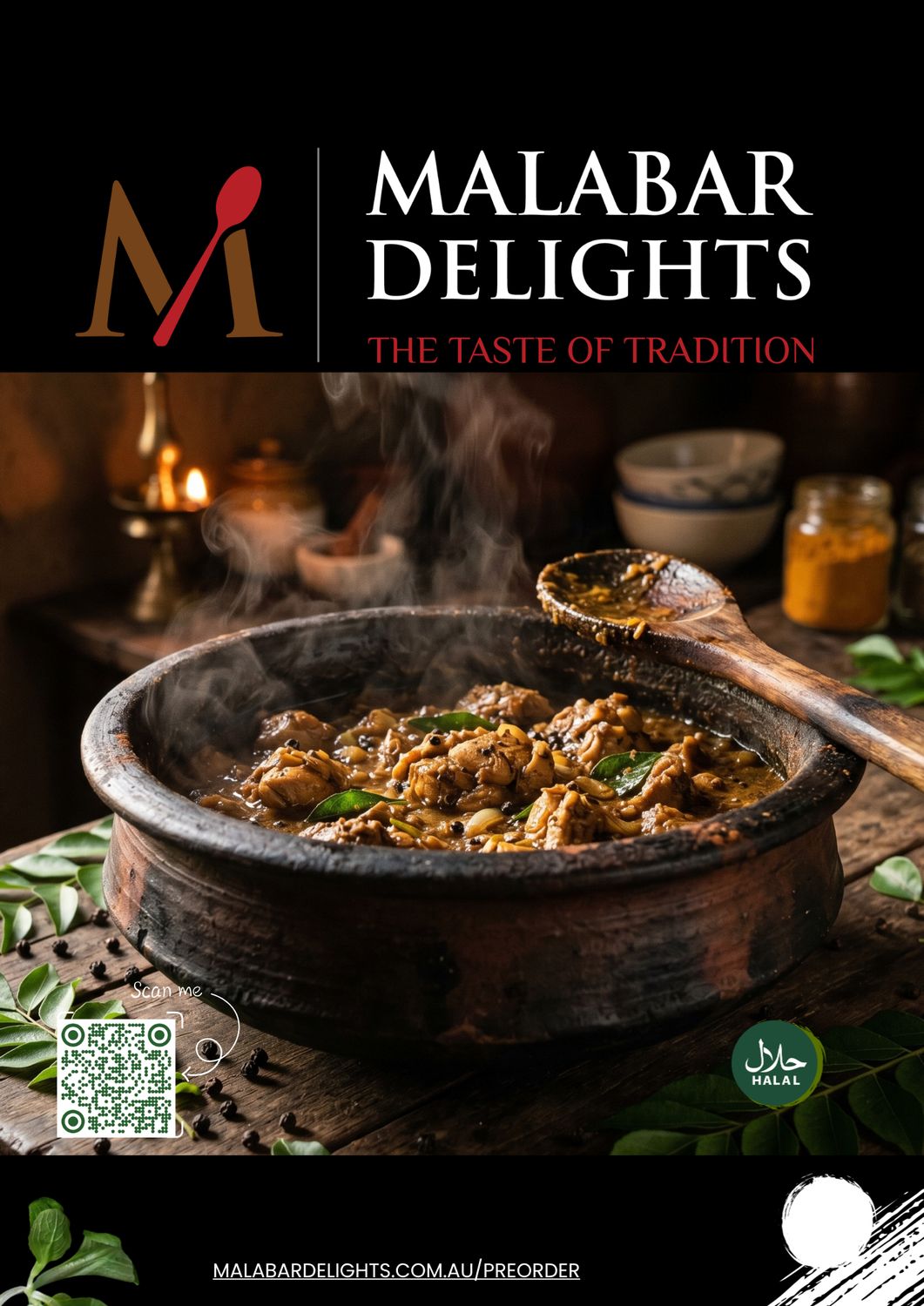 Wed | 13 May| Eve 6pm-6.30pm Pick Up| Black Pepper Goat Curry-1Kg meat with Bone-Pre order Link