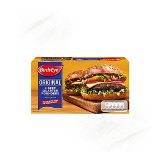 Birds Eye |Original Beef Quarter Pounder Burgers | 454g | 4