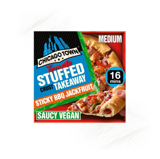 Chicago Town |Takeaway Stuffed Vegan Sticky BBQ Jackfruit Pizza