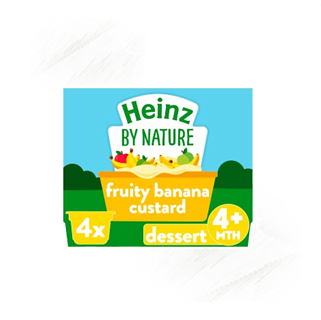 Heinz | by Nature Fruity Banana Custard Desserts | 100g | 4