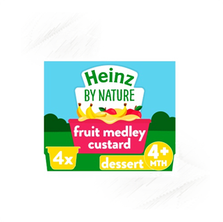 Heinz | by Nature Fruit Medley Custard Desserts | 100g | 4
